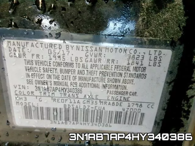 3N1AB7AP4HY340386 фото 2