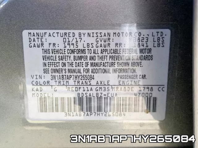 3N1AB7AP7HY265084 фото 2