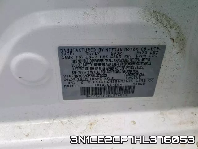 3N1CE2CP7HL376053 фото 2