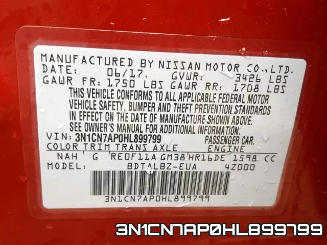 3N1CN7AP0HL899799 фото 2