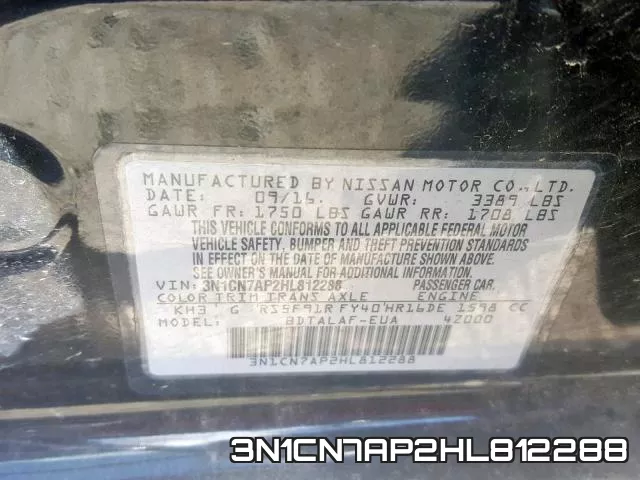 3N1CN7AP2HL812288 фото 2
