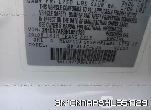 3N1CN7AP3HL851729 фото 10
