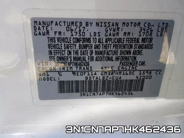 3N1CN7AP7HK462436 фото 2
