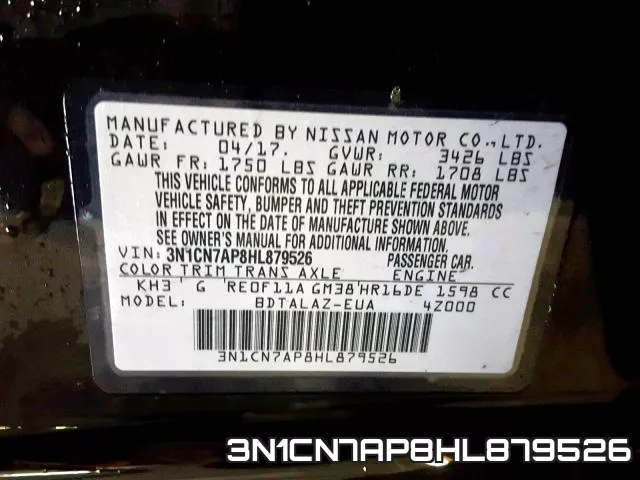 3N1CN7AP8HL879526 фото 2