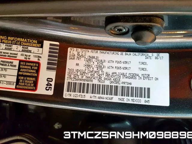 3TMCZ5AN9HM098898 фото 2