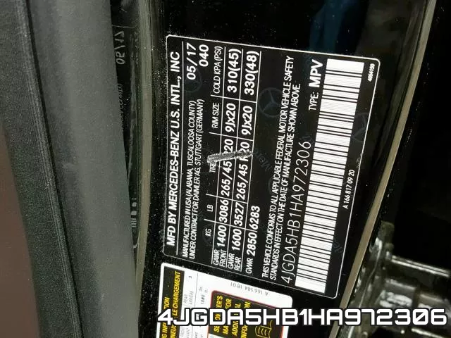 4JGDA5HB1HA972306 фото 2