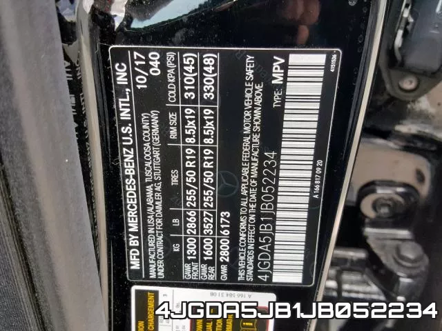 4JGDA5JB1JB052234 фото 2