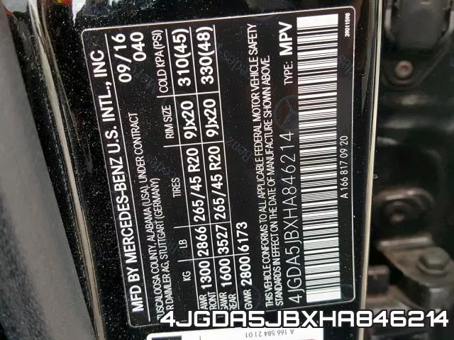4JGDA5JBXHA846214 фото 2