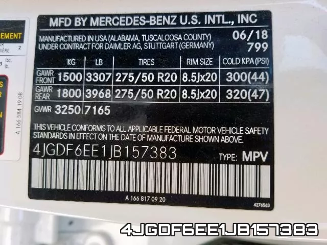 4JGDF6EE1JB157383 фото 2