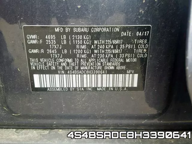 4S4BSADC8H3390641 фото 2