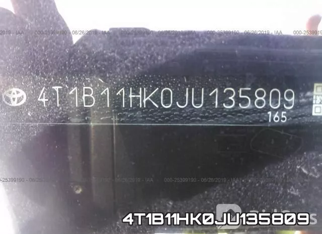 4T1B11HK0JU135809 фото 10