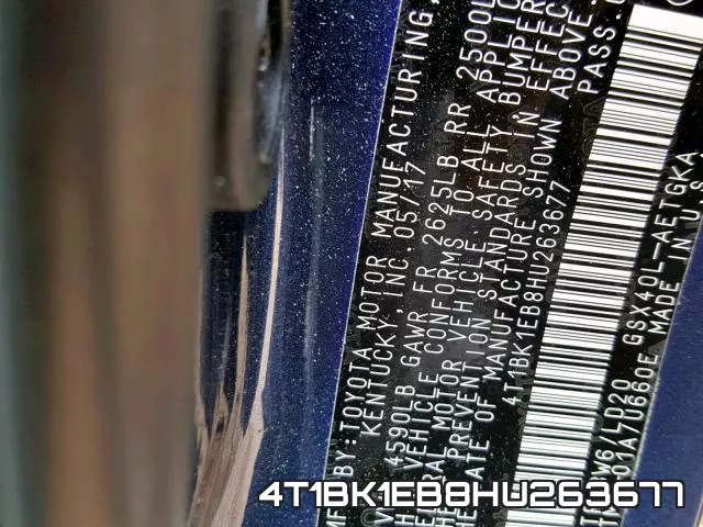 4T1BK1EB8HU263677 фото 2