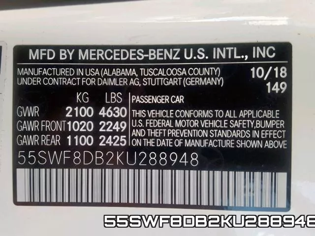 55SWF8DB2KU288948 фото 2