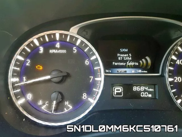 5N1DL0MM6KC510761 фото 9