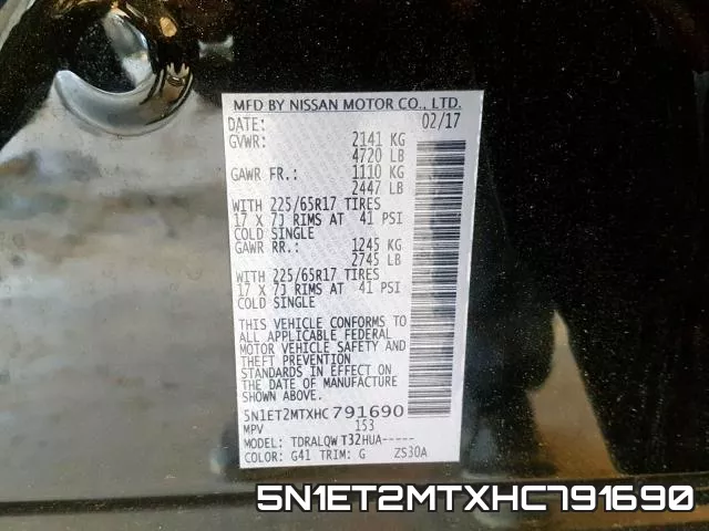 5N1ET2MTXHC791690 фото 2