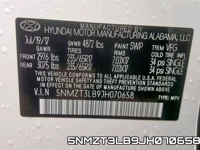 5NMZT3LB9JH070658 фото 2