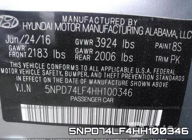5NPD74LF4HH100346 фото 10