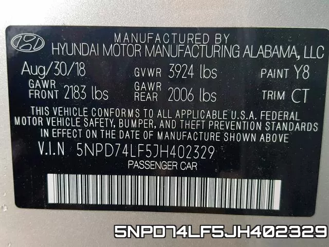 5NPD74LF5JH402329 фото 2