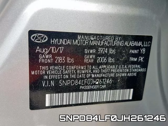 5NPD84LF0JH261246 фото 2