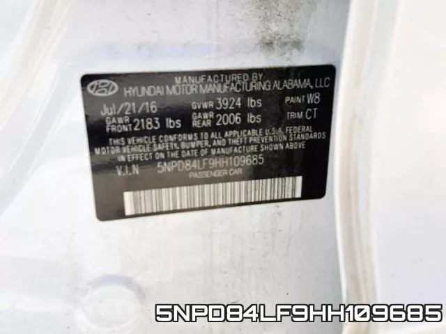 5NPD84LF9HH109685 фото 2
