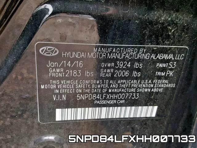 5NPD84LFXHH007733 фото 2