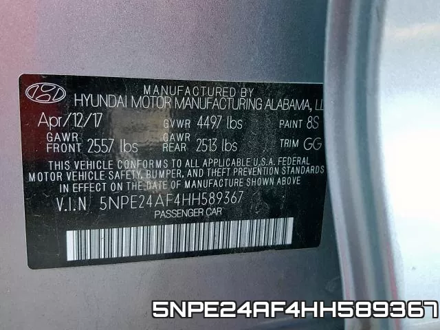 5NPE24AF4HH589367 фото 2