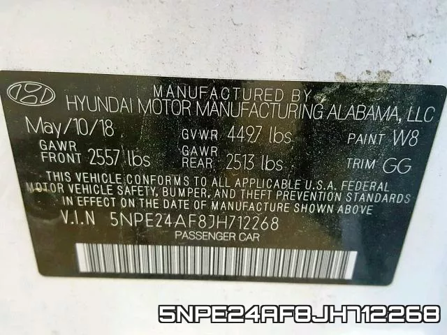 5NPE24AF8JH712268 фото 2