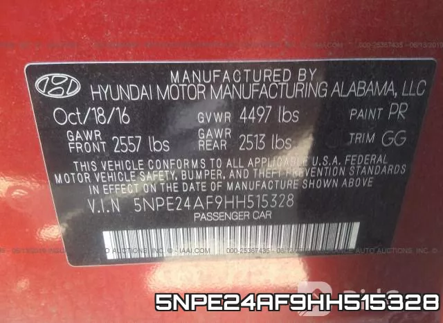 5NPE24AF9HH515328 фото 10