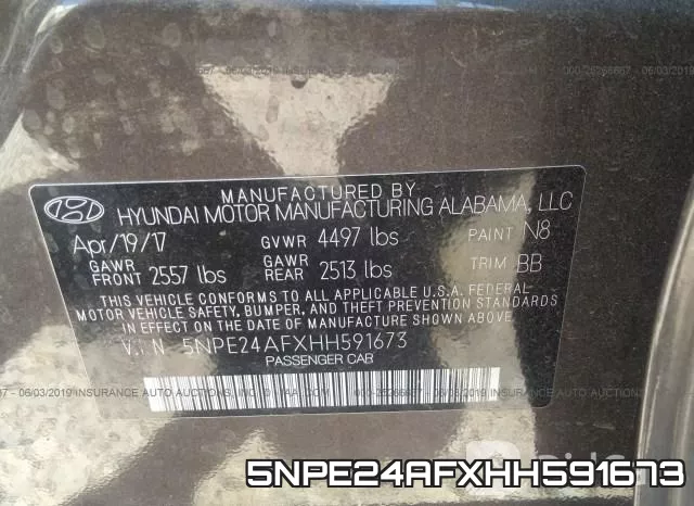 5NPE24AFXHH591673 фото 10
