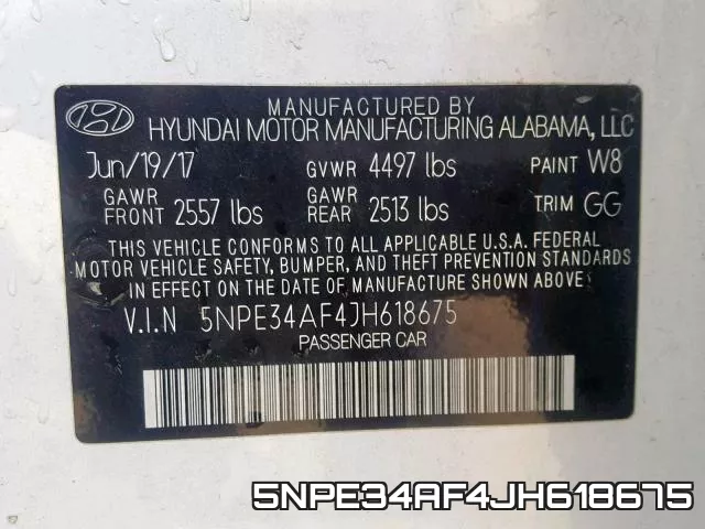 5NPE34AF4JH618675 фото 2