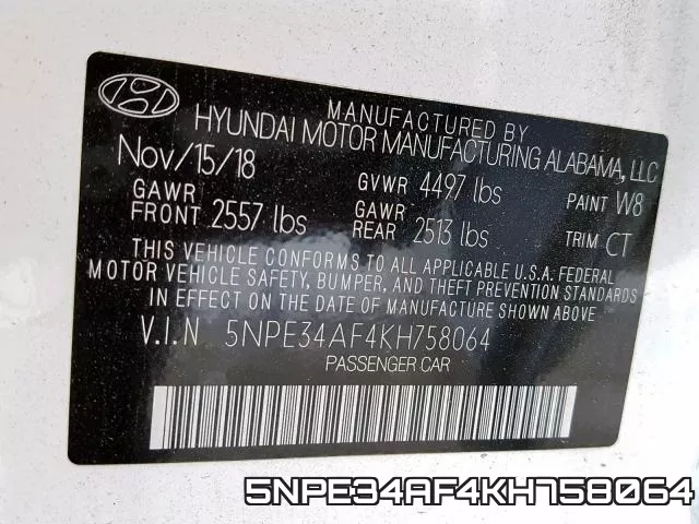 5NPE34AF4KH758064 фото 2