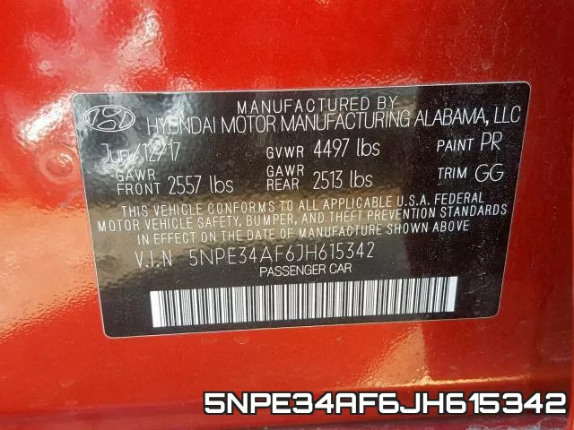 5NPE34AF6JH615342 фото 2