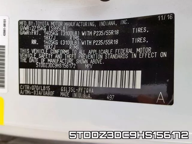 5TDDZ3DC9HS156172 фото 2