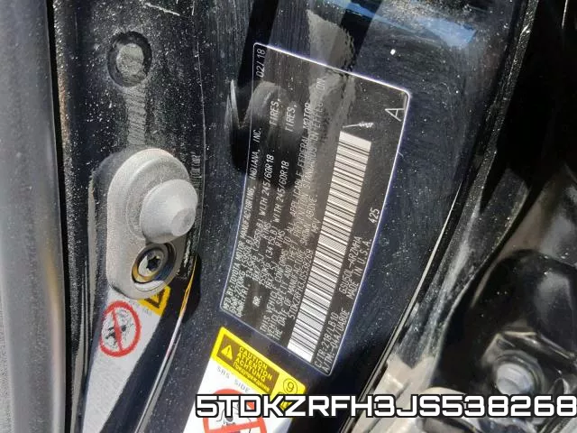 5TDKZRFH3JS538268 фото 2
