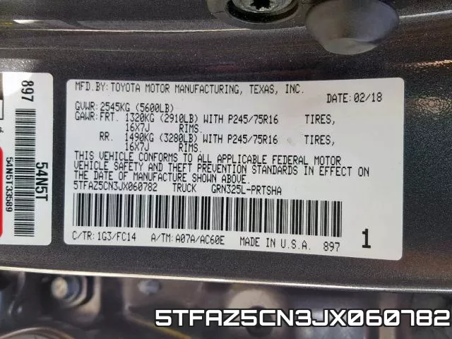 5TFAZ5CN3JX060782 фото 2