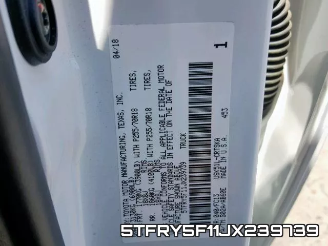 5TFRY5F11JX239739 фото 2