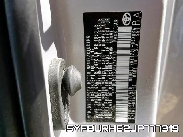 5YFBURHE2JP777319 фото 2