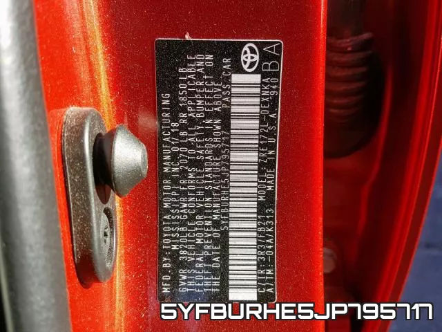 5YFBURHE5JP795717 фото 2