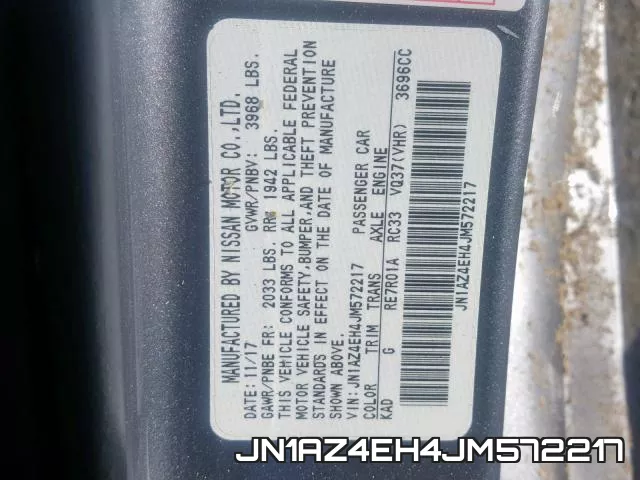 JN1AZ4EH4JM572217 фото 2