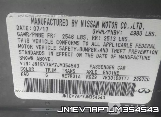 JN1EV7AP7JM354543 фото 10
