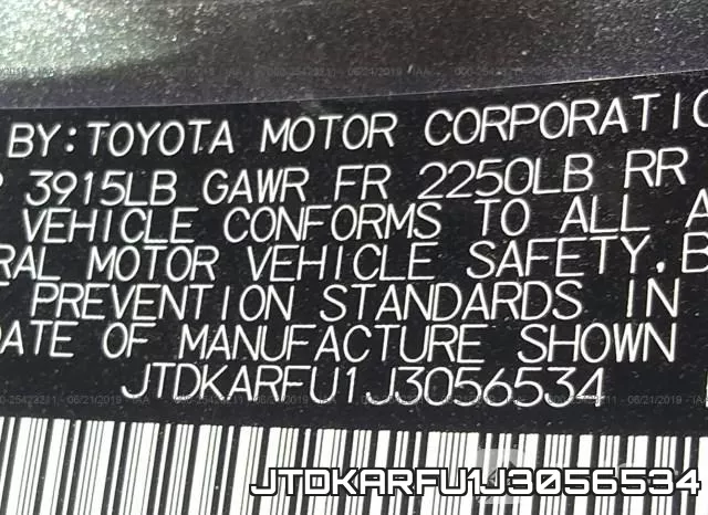 JTDKARFU1J3056534 фото 10