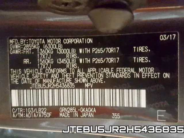 JTEBU5JR2H5436835 фото 2