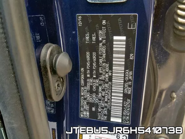 JTEBU5JR6H5410738 фото 2