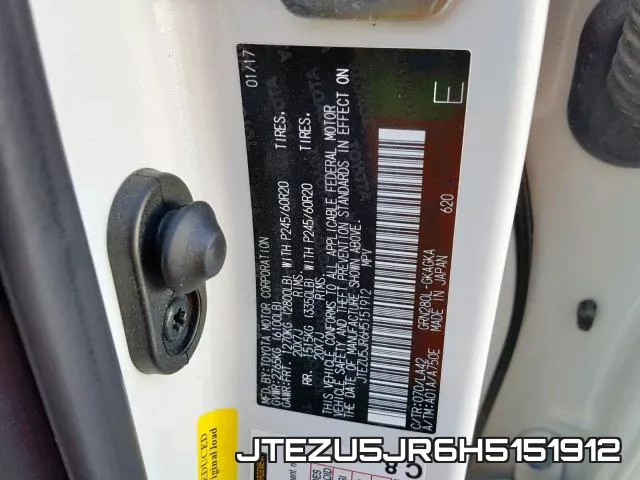 JTEZU5JR6H5151912 фото 2