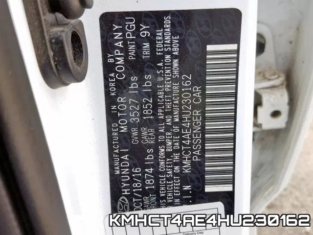 KMHCT4AE4HU230162 фото 2