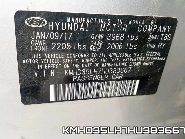 KMHD35LH7HU383667 фото 2