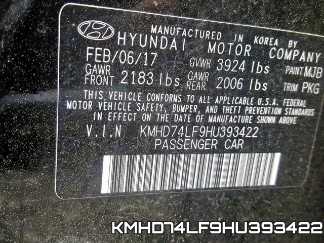 KMHD74LF9HU393422 фото 2