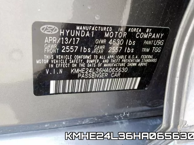 KMHE24L36HA065630 фото 2