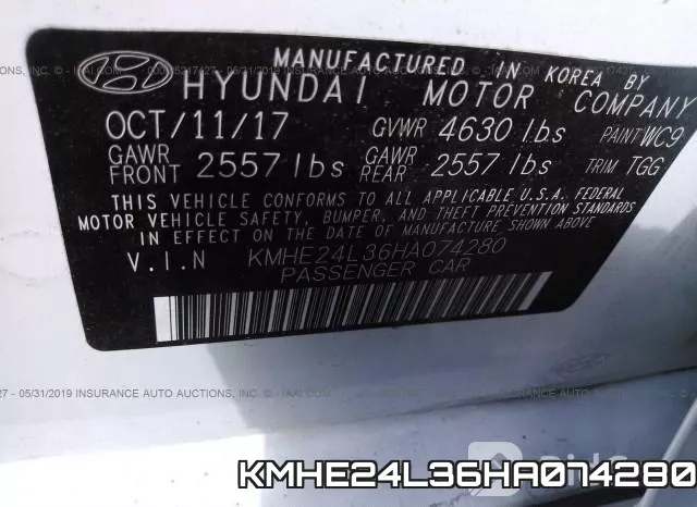 KMHE24L36HA074280 фото 10