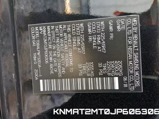 KNMAT2MT0JP606306 фото 2